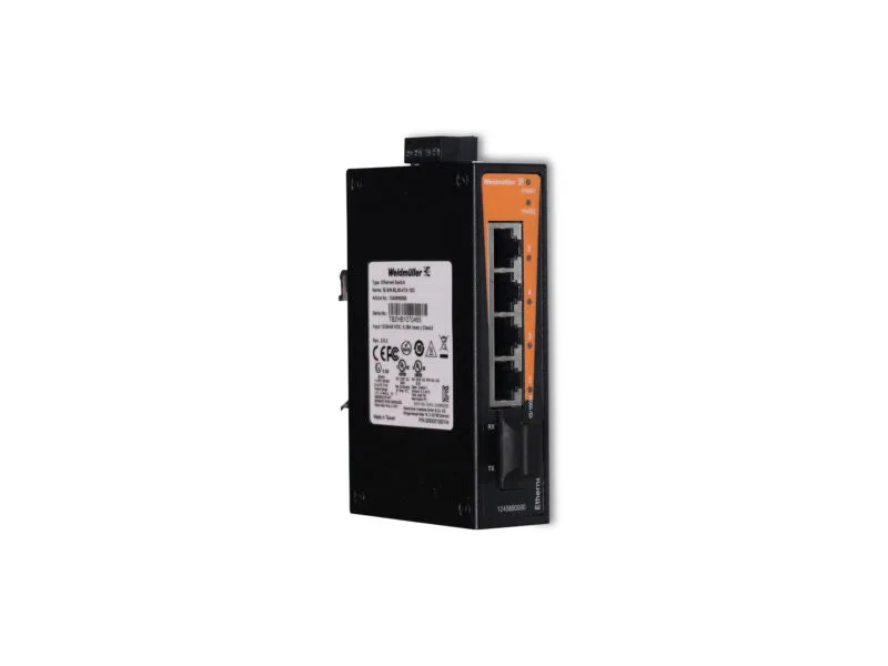 Коммутатор Ethernet с 4 разъемами RJ45, 1 разъемом FOC SC, 24 В, C-рейка BasicLine