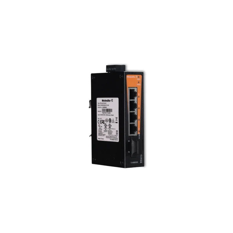 Коммутатор Ethernet с 4 разъемами RJ45, 1 разъемом FOC SC, 24 В, C-рейка BasicLine